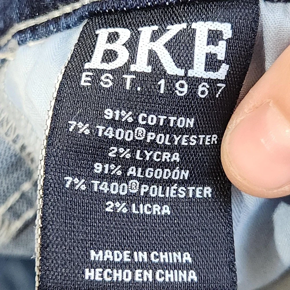 BKE Alec Straight Jeans Mens 30x32 Blue Medium Wash Slim Denim‎ Stretch